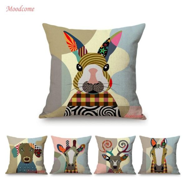 cushion/decorative pillow modern abstract geometric animal art cartoon deer horse dog cute sofa throw case nordic decoration cushion c
cushion/decorative pillow modern abstract geometric animal art cartoon deer horse dog cute sofa throw case nordic decoration cushion c