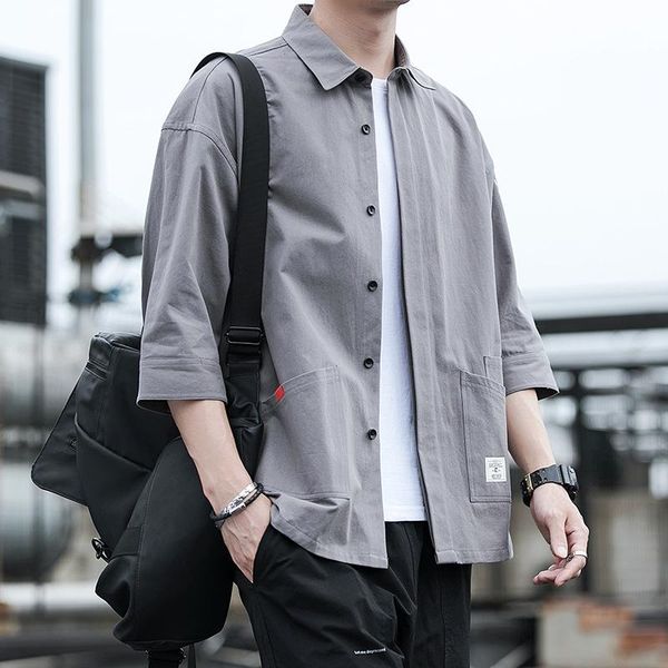 men's shirt summer autumn 2021 cotton leisure sport shirts lapel solid clothes letters loose men plus size casual, White;black
men's shirt summer autumn 2021 cotton leisure sport shirts lapel solid clothes letters loose men plus size casual, White;black