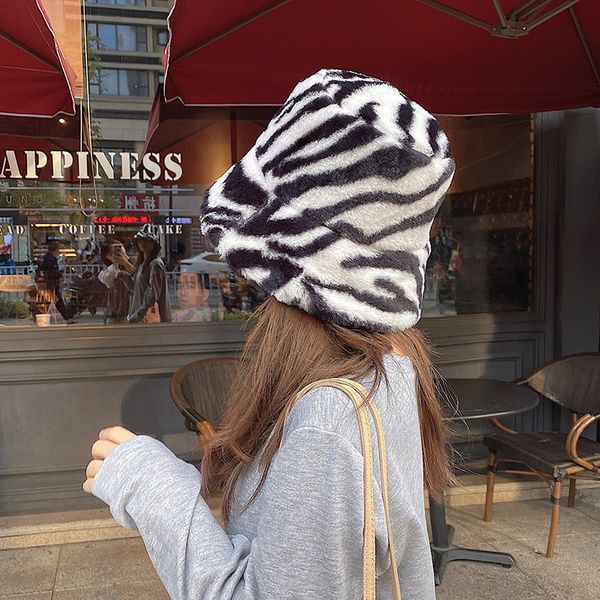 fashionable zebra plush fisherman's thickened warm in autumn winter children's style versatile basin hat
fashionable zebra plush fisherman's thickened warm in autumn winter children's style versatile basin hat