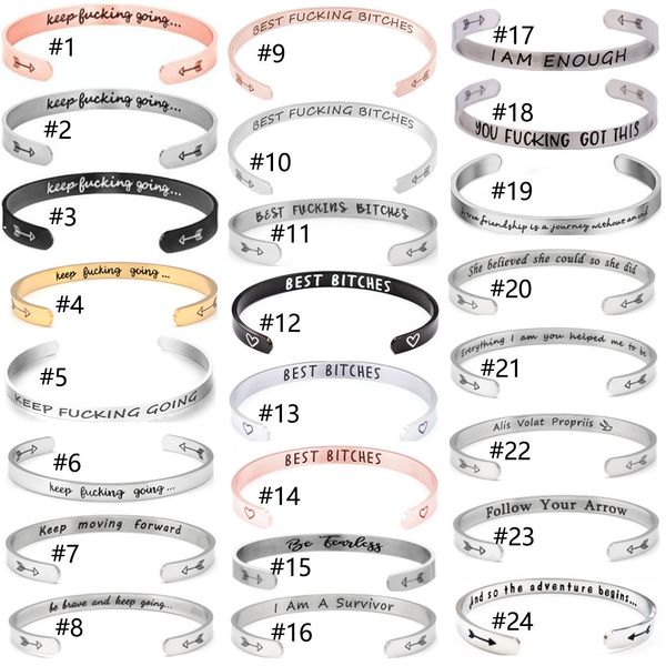 golden silver restoring bracelet titanium steel bangle women men jewelry bracelets keep fucking going bracelet wholesale, Black
golden silver restoring bracelet titanium steel bangle women men jewelry bracelets keep fucking going bracelet wholesale, Black
