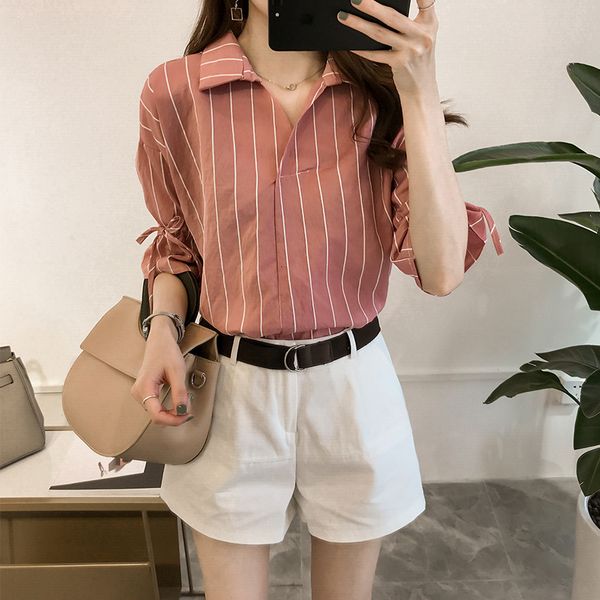 women's blouses & shirts lace bow middle sleeve t-shirt loose neckline women's casual office blouse large clothes, White
women's blouses & shirts lace bow middle sleeve t-shirt loose neckline women's casual office blouse large clothes, White