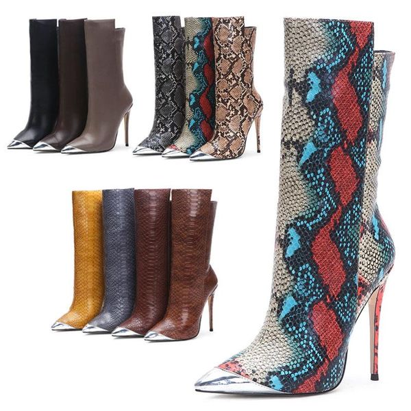 boots bright2021 end oversized shoes tip 12cm super high slim heel side zipper mid boot, Black
boots bright2021 end oversized shoes tip 12cm super high slim heel side zipper mid boot, Black