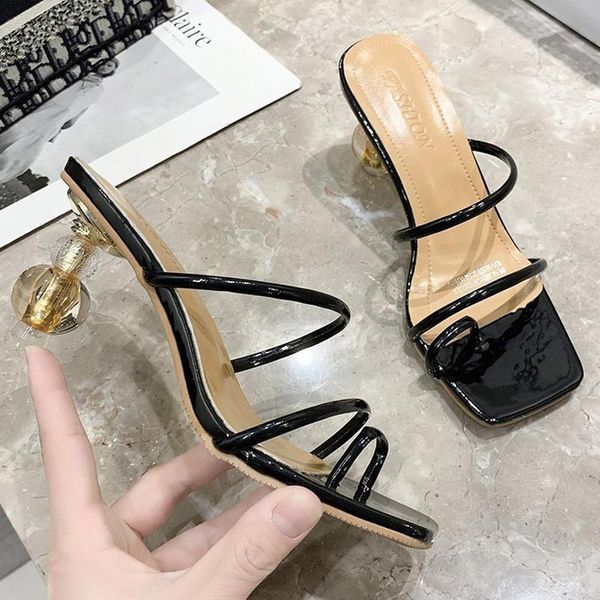 summer women high heels slides outsides mules designer femaleclear slippers flip flops mujer party shoes drop ship, Black
summer women high heels slides outsides mules designer femaleclear slippers flip flops mujer party shoes drop ship, Black