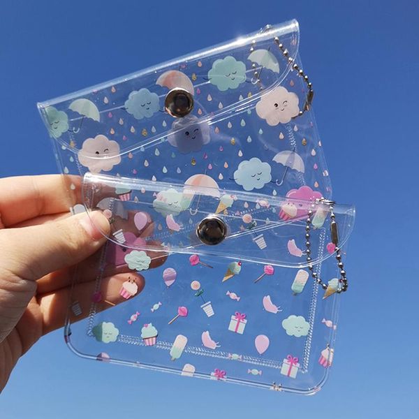 card holders cute cartoon pattern transparent waterproof pvc women case business holder girls bag id mini wallet, Brown;gray
card holders cute cartoon pattern transparent waterproof pvc women case business holder girls bag id mini wallet, Brown;gray