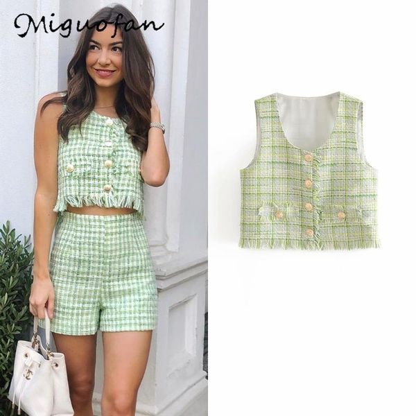 women's tanks & camis miguofan tank women summer green plaid button tassel vintage short crop streetwear female 2021 blouse, White
women's tanks & camis miguofan tank women summer green plaid button tassel vintage short crop streetwear female 2021 blouse, White