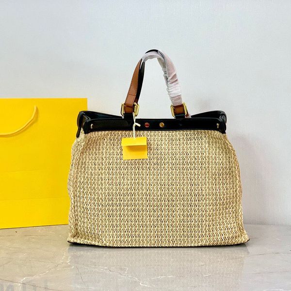design s letter tot lafite grass woven new fashion one shoulder portable beach shopping bag
design s letter tot lafite grass woven new fashion one shoulder portable beach shopping bag
