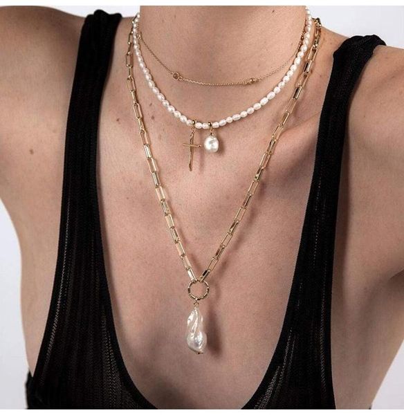 chokers freshwater pearl cross pendant classic chains necklaces for women jewelry girl gift, Golden;silver
chokers freshwater pearl cross pendant classic chains necklaces for women jewelry girl gift, Golden;silver