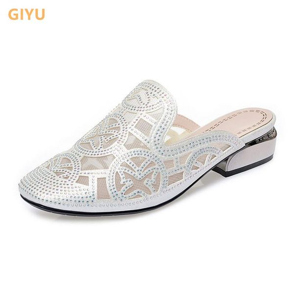 ladies slippers summer mesh sandals 2021 low heel hollow comfortable women's fashion rhinestone shoes plus size 35-43, Black
ladies slippers summer mesh sandals 2021 low heel hollow comfortable women's fashion rhinestone shoes plus size 35-43, Black