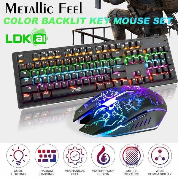 keyboard mouse combos metal gaming mechanical wired 104 keys with led backlit colorful switch for computer lappro gamer
keyboard mouse combos metal gaming mechanical wired 104 keys with led backlit colorful switch for computer lappro gamer