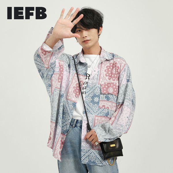 iefb men's clothing spring print long sleeve shirts korean fashion design loose oversized blouse streetwear 9y6171 210524, White;black
iefb men's clothing spring print long sleeve shirts korean fashion design loose oversized blouse streetwear 9y6171 210524, White;black
