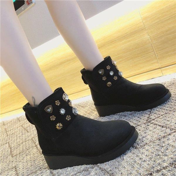 boots women ankle winter shoes warm black round toe add velvet to keep leisure female crystal zapatillas mujer
boots women ankle winter shoes warm black round toe add velvet to keep leisure female crystal zapatillas mujer