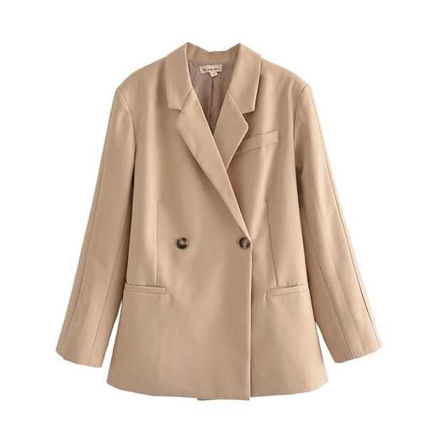 women's suits & blazers puwd vintage women double breasted khaki 2021 autumn fashion ladies notched collar pockets jackets girls chic o, White;black
women's suits & blazers puwd vintage women double breasted khaki 2021 autumn fashion ladies notched collar pockets jackets girls chic o, White;black