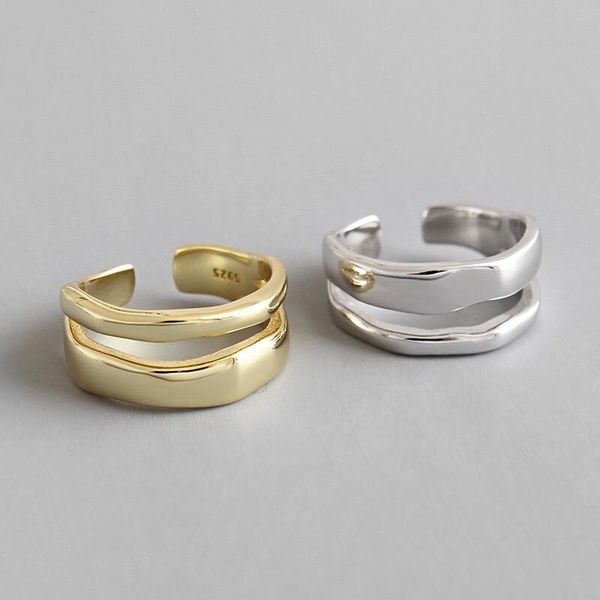 cluster rings real 925% sterling silver opening ring for charming women party fashion color gold sliver fine jewelry classic accessories, Golden;silver
cluster rings real 925% sterling silver opening ring for charming women party fashion color gold sliver fine jewelry classic accessories, Golden;silver