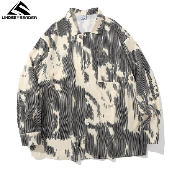 men's casual shirts shirt long sleeve stripes printing oversized harajuku streetwear hawaiian spring autumn clothing, White;black
men's casual shirts shirt long sleeve stripes printing oversized harajuku streetwear hawaiian spring autumn clothing, White;black