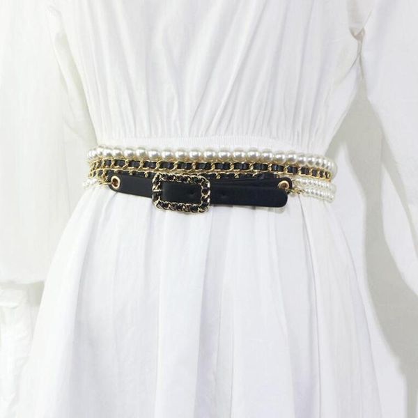 belts elegant women adjustable waist chain pearls belt strap dress pearl decorative clothess accessories, Black;brown
belts elegant women adjustable waist chain pearls belt strap dress pearl decorative clothess accessories, Black;brown