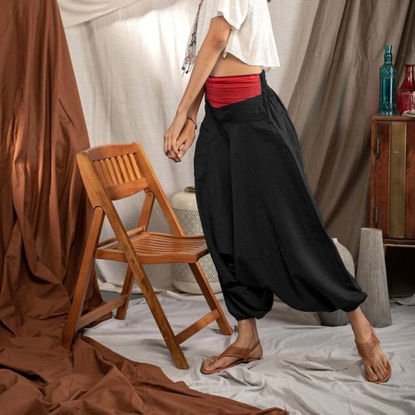 women's leggings pants casual leggins loose trousers baggy boho seamless jumpsuit harem indie folk femme fitness, Black
women's leggings pants casual leggins loose trousers baggy boho seamless jumpsuit harem indie folk femme fitness, Black