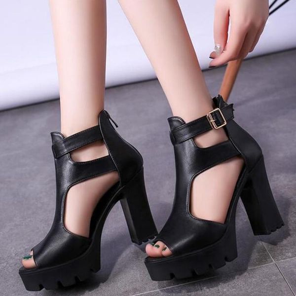 sandals 2021 fish mouth square heel womens breathable hollow high heels mother, Black
sandals 2021 fish mouth square heel womens breathable hollow high heels mother, Black