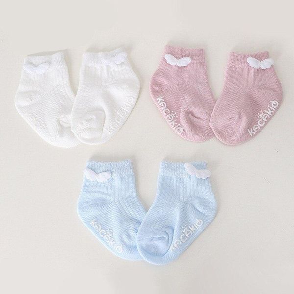 cotton born baby socks cute angel wing girl infant anti slip with rubber soles floor stuff, Pink;yellow
cotton born baby socks cute angel wing girl infant anti slip with rubber soles floor stuff, Pink;yellow