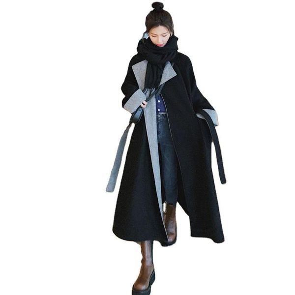 women's wool & blends autumn and winter style loose thin temperament woolen coat thick black british women mid-length
women's wool & blends autumn and winter style loose thin temperament woolen coat thick black british women mid-length