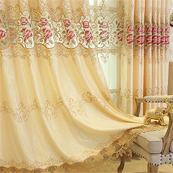 beige yellow embroidered peony curtains for bedroom living room window luxury high end tulle curtain ready made & drapes
beige yellow embroidered peony curtains for bedroom living room window luxury high end tulle curtain ready made & drapes