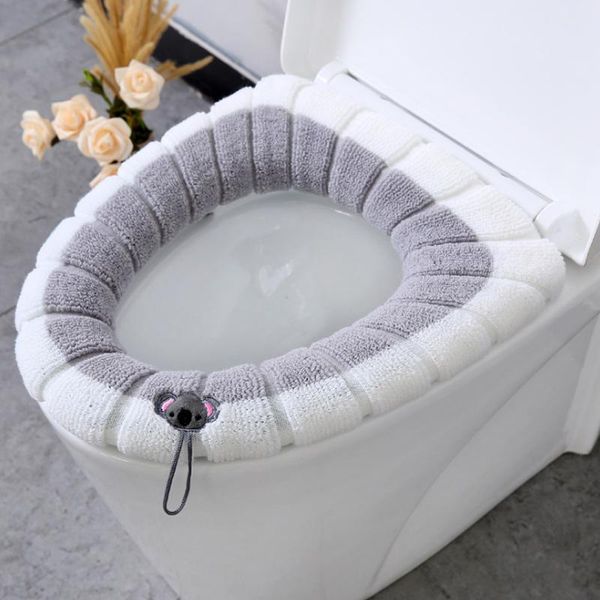 toilet seat covers winter warm cover washable bathroom accessories knitting soft o-shape pad elastic thickened cushion
toilet seat covers winter warm cover washable bathroom accessories knitting soft o-shape pad elastic thickened cushion