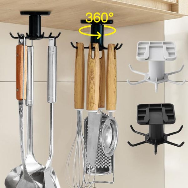 yooa 2pcs 360 degrees rotated hook for kitchen organizer spatula spoon hang drainer home storage cabinet holder up rack & organization
yooa 2pcs 360 degrees rotated hook for kitchen organizer spatula spoon hang drainer home storage cabinet holder up rack & organization