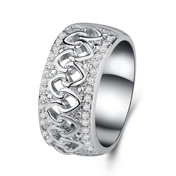 wedding rings utimtree vintage 925 silver filled hollow heart for women fashion band jewelry luxury white zircon engagement ring, Slivery;golden
wedding rings utimtree vintage 925 silver filled hollow heart for women fashion band jewelry luxury white zircon engagement ring, Slivery;golden