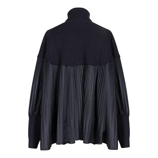 women's t-shirt granulate split size large knitting sweater loose fitting turtleneck long sleeve pullovers fashion spring 2021, White
women's t-shirt granulate split size large knitting sweater loose fitting turtleneck long sleeve pullovers fashion spring 2021, White