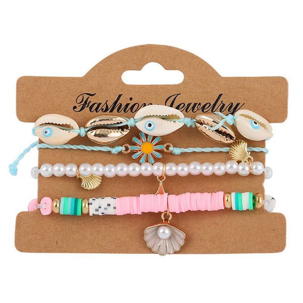 selling bohemian beaded strands soft pottery rainbow devil eye bracelet set european and american beach style, Black
selling bohemian beaded strands soft pottery rainbow devil eye bracelet set european and american beach style, Black