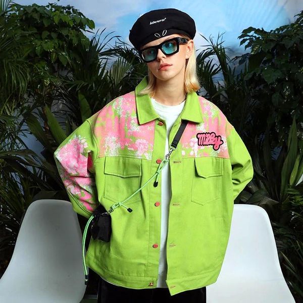 women's jackets spring autumn high street punk rock women baseball coats oversize bright green pink floral print loose geek coat nz15, Black;brown
women's jackets spring autumn high street punk rock women baseball coats oversize bright green pink floral print loose geek coat nz15, Black;brown