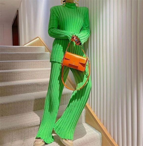 women's two piece pants fashion suit solid pit strip shoulder pads long sleeve trouser knitted suits casual two-piece sweater woman clo, White
women's two piece pants fashion suit solid pit strip shoulder pads long sleeve trouser knitted suits casual two-piece sweater woman clo, White