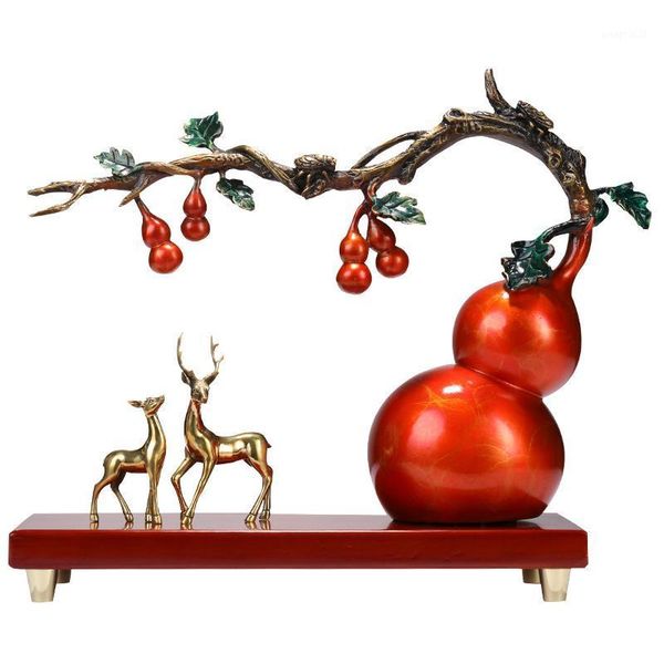 pure copper gourd ornaments flu auspicious chinese living room xuanguan decoration moving gifts storage bottles & jars
pure copper gourd ornaments flu auspicious chinese living room xuanguan decoration moving gifts storage bottles & jars