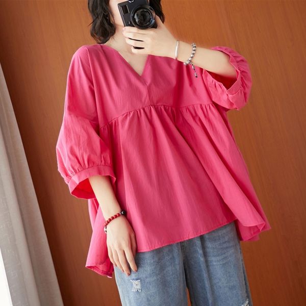 oversized women cotton linen casual t-shirts new arrival fashion y style vintage v-neck loose female tees s3771 210412, White
oversized women cotton linen casual t-shirts new arrival fashion y style vintage v-neck loose female tees s3771 210412, White