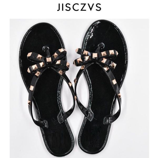 fashion summer woman sandals beach rivets big bow flat lady flip flop non-slip shoes mujer, Black
fashion summer woman sandals beach rivets big bow flat lady flip flop non-slip shoes mujer, Black