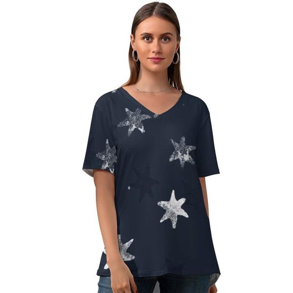 women's t-shirt sky lady simple street style t shirt v neck pattern short sleeve tshirt oversize, White
women's t-shirt sky lady simple street style t shirt v neck pattern short sleeve tshirt oversize, White