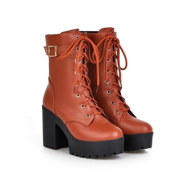 boots autumn and winter style thick heel short tube lace up women's size 40-43, Black
boots autumn and winter style thick heel short tube lace up women's size 40-43, Black