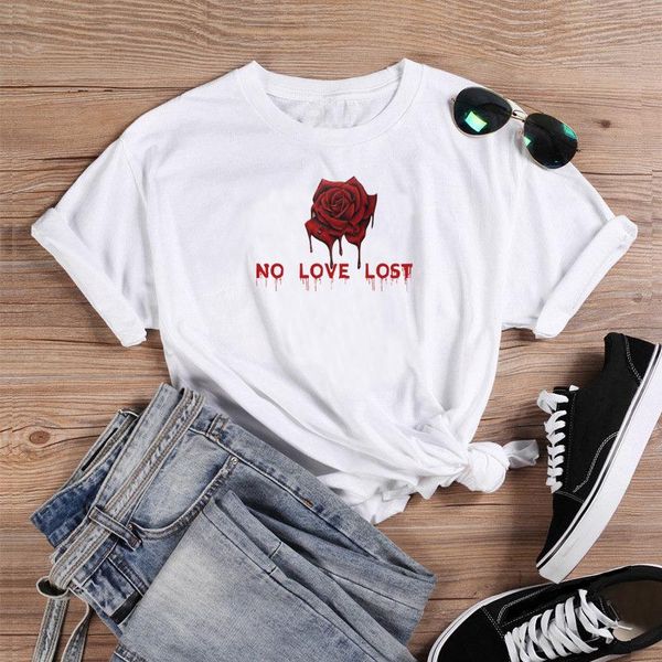 women's t-shirt colored no love lost gothic rose cute funny women 100% cotton quote tumblr grunge graphic fashion casual tee tshirt, White
women's t-shirt colored no love lost gothic rose cute funny women 100% cotton quote tumblr grunge graphic fashion casual tee tshirt, White