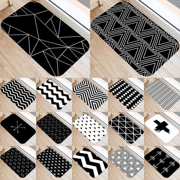 carpets nordic black white geometric printing entrance welcome doormat bathroom kitchen floor mat anti-slip carpet for living room
carpets nordic black white geometric printing entrance welcome doormat bathroom kitchen floor mat anti-slip carpet for living room
