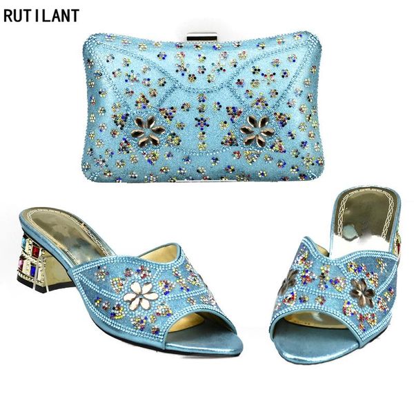 arrival sky blue color ladies italian shoes and bag set decorated with rhinestone nigerian women matching bags dress, Black
arrival sky blue color ladies italian shoes and bag set decorated with rhinestone nigerian women matching bags dress, Black