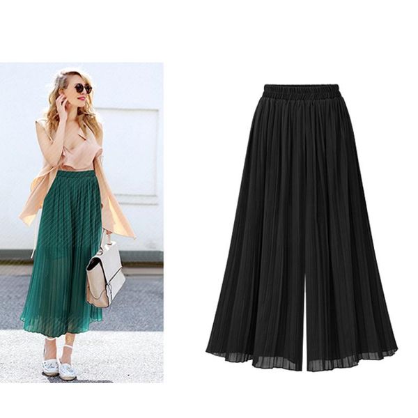 women's pants & capris women elastic high-waist loose plus-size ladies fashion streetwear wide-legs casual chiffon waist-trousers culot, Black;white
women's pants & capris women elastic high-waist loose plus-size ladies fashion streetwear wide-legs casual chiffon waist-trousers culot, Black;white