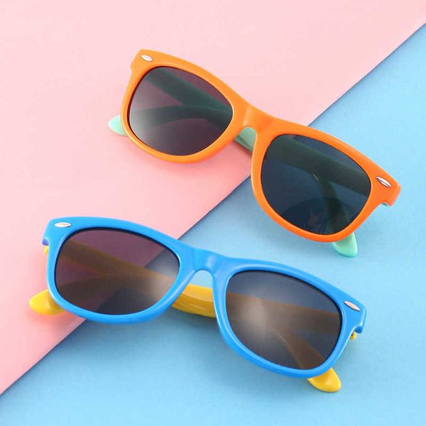 children's silicone polarized sunglasses cartoon ultraviolet glasses fashion baby, Blue
children's silicone polarized sunglasses cartoon ultraviolet glasses fashion baby, Blue