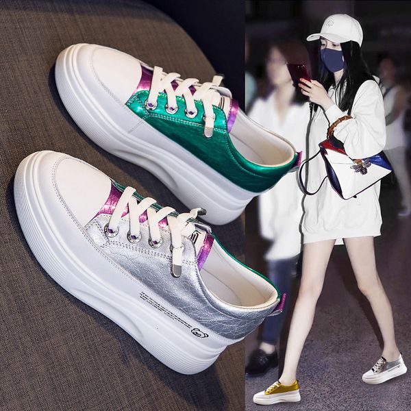 luxury dress shoes inner heightening thick soled small white autumn 2021 leather versatile muffin women's casual board sho color, Black
luxury dress shoes inner heightening thick soled small white autumn 2021 leather versatile muffin women's casual board sho color, Black