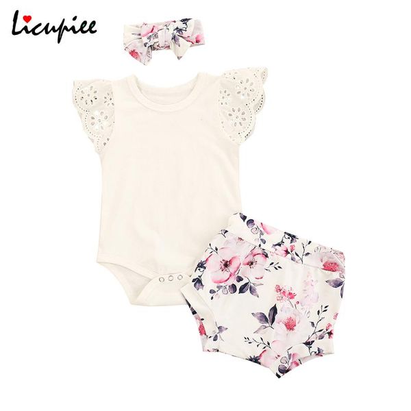 clothing sets 0-24m toddler baby girl summer 3pcs set lace flared short sleeve bodysuit+delicate floral print shorts+headband infant, White
clothing sets 0-24m toddler baby girl summer 3pcs set lace flared short sleeve bodysuit+delicate floral print shorts+headband infant, White