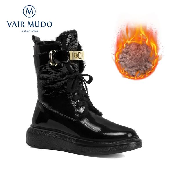 boots vair mudo shoes women patent leather thick heels cross-tied snow boot winter for silver lady dx129l, Black
boots vair mudo shoes women patent leather thick heels cross-tied snow boot winter for silver lady dx129l, Black