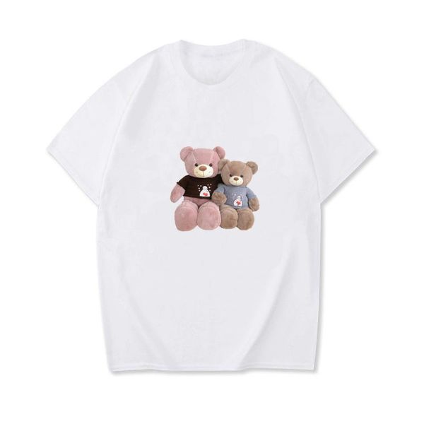 women's t-shirt 100% cotton 7 color summer hd teddy bear print casual o-neck short sleeve tshirt oversized s-3xl, White
women's t-shirt 100% cotton 7 color summer hd teddy bear print casual o-neck short sleeve tshirt oversized s-3xl, White