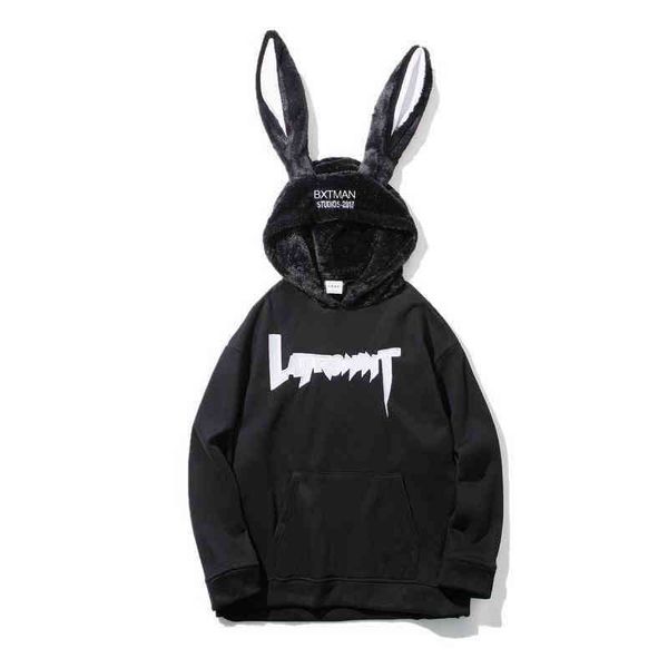 anime rabbit ear hoodies men kawaii cute cartoon sweatshirt pullover embroidery moletom hooded punk streetwear, Blue;black
anime rabbit ear hoodies men kawaii cute cartoon sweatshirt pullover embroidery moletom hooded punk streetwear, Blue;black