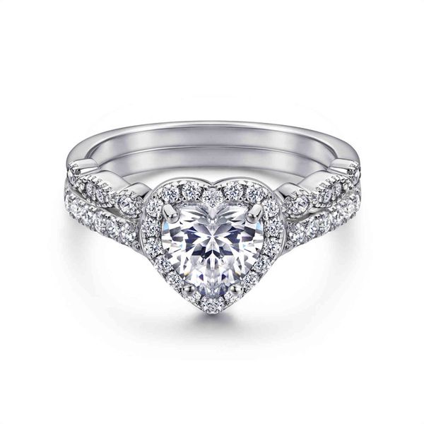 925 sterling sier wedding ring set love heart cubic zirconia engagement diamond rings women
925 sterling sier wedding ring set love heart cubic zirconia engagement diamond rings women