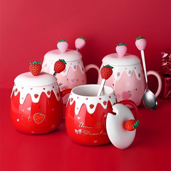 mugs cute strawberry coffee mug with lid and spoon ceramic breakfast milk yogurt dessert cup kawaii cups for girl woman gifts
mugs cute strawberry coffee mug with lid and spoon ceramic breakfast milk yogurt dessert cup kawaii cups for girl woman gifts
