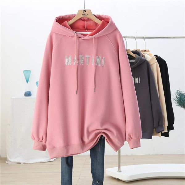 women's hoodies & sweatshirts women plus fleece 2021 autumn winter warm clothes loose embroidery letter long sleeve hooded outwear, Black
women's hoodies & sweatshirts women plus fleece 2021 autumn winter warm clothes loose embroidery letter long sleeve hooded outwear, Black