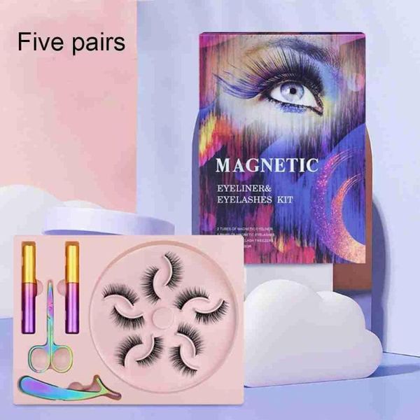 false eyelashes 5pairs magnetic eyeliner set no glue long kit lasting gift box waterproof lashes scissors magne e5s0
false eyelashes 5pairs magnetic eyeliner set no glue long kit lasting gift box waterproof lashes scissors magne e5s0